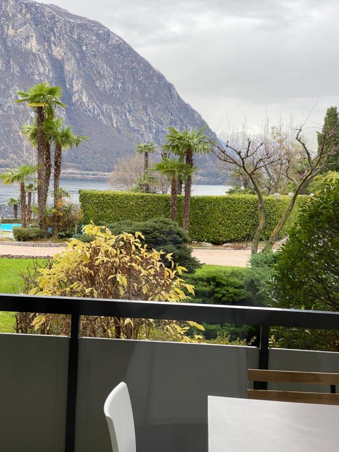 Holiday On The Lake Lugano Bissone Exterior foto