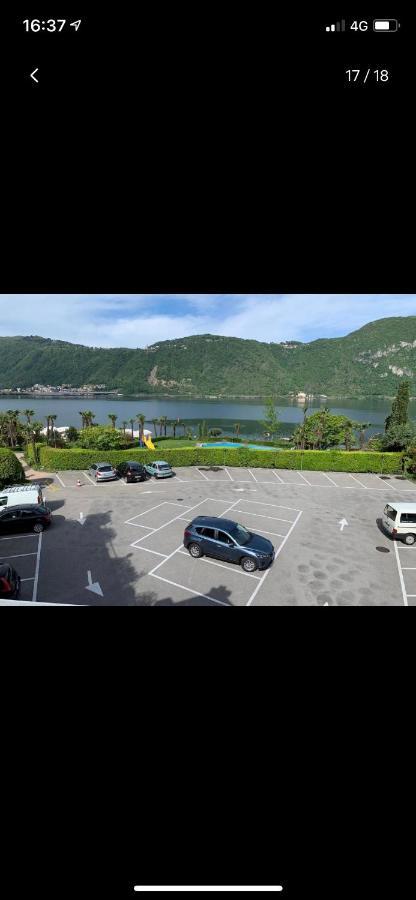 Holiday On The Lake Lugano Bissone Exterior foto