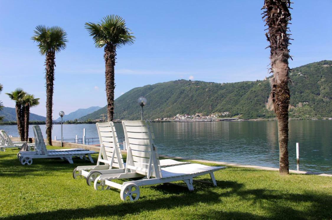 Holiday On The Lake Lugano Bissone Exterior foto