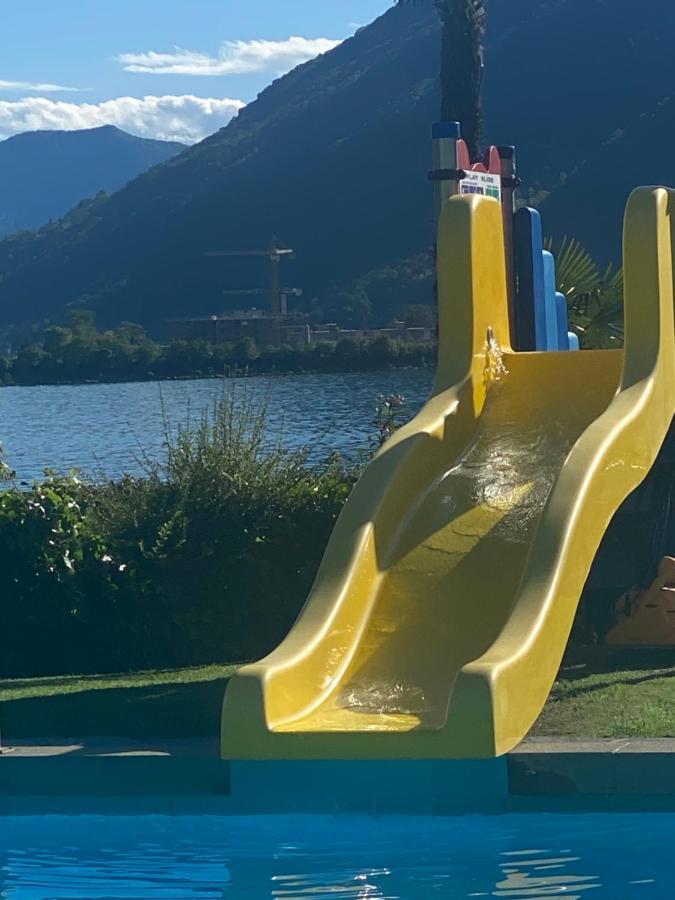 Holiday On The Lake Lugano Bissone Exterior foto