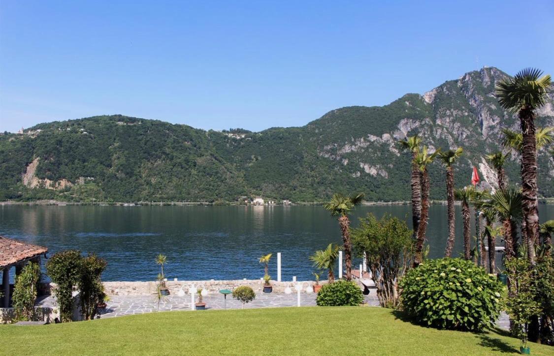 Holiday On The Lake Lugano Bissone Exterior foto